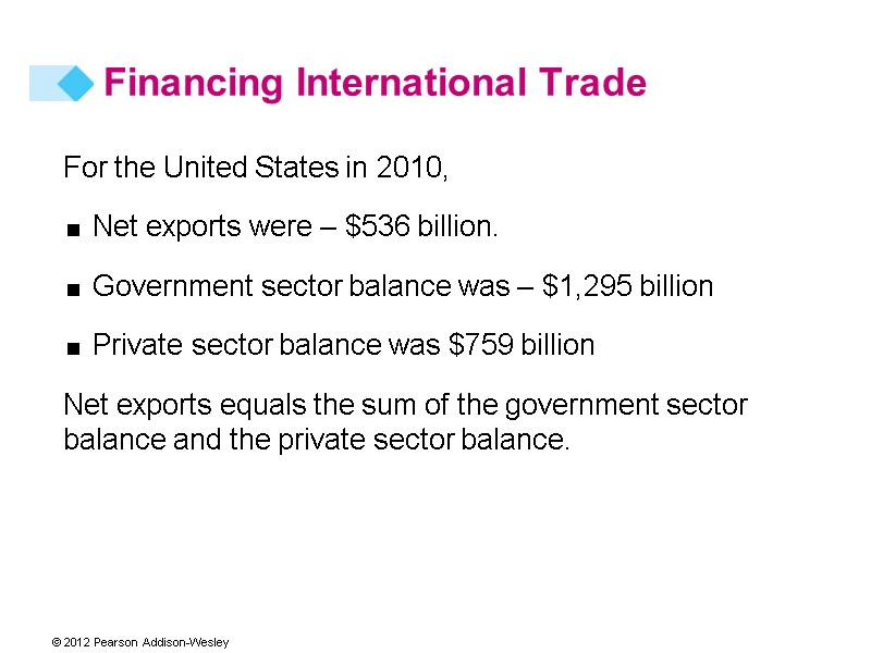 For the United States in 2010,   Net exports were – $536 billion.
